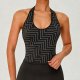 Women's halter neck geometric design camisole