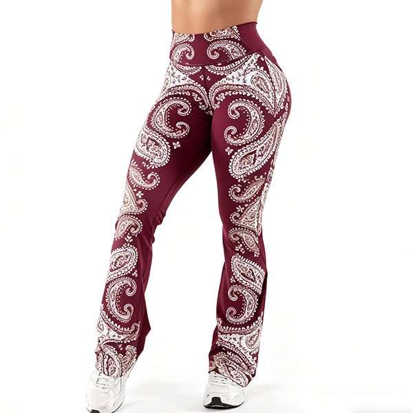 Women's Slim Fit Retro Ethnic Style Yoga Pants